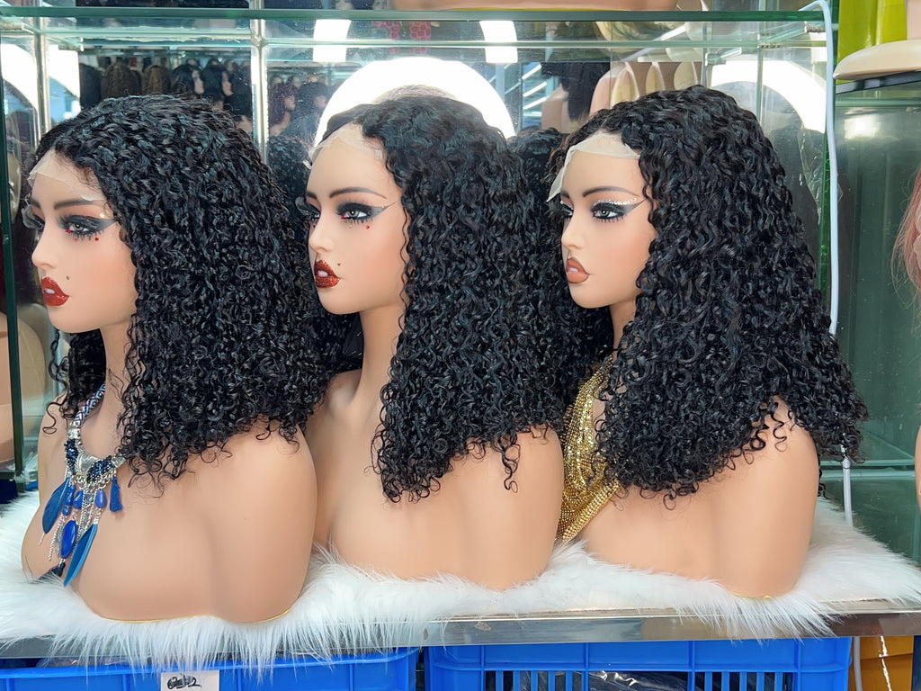 5x5 Lace Closure Super Double Drawn (SDD) Pixie Curl Wig 100% Virgin Human Hair