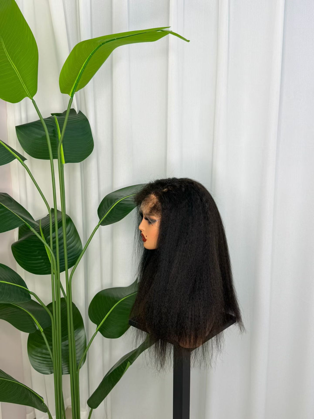 13x4 HD Lace Frontal Kinky Straight Wig - 100% Virgin Remy Human Hair