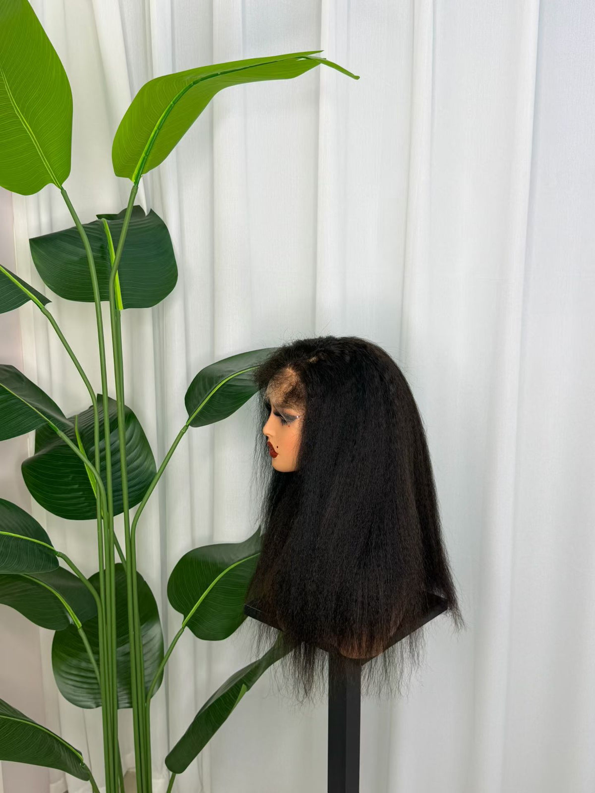 13x4 HD Lace Frontal Kinky Straight Wig - 100% Virgin Remy Human Hair