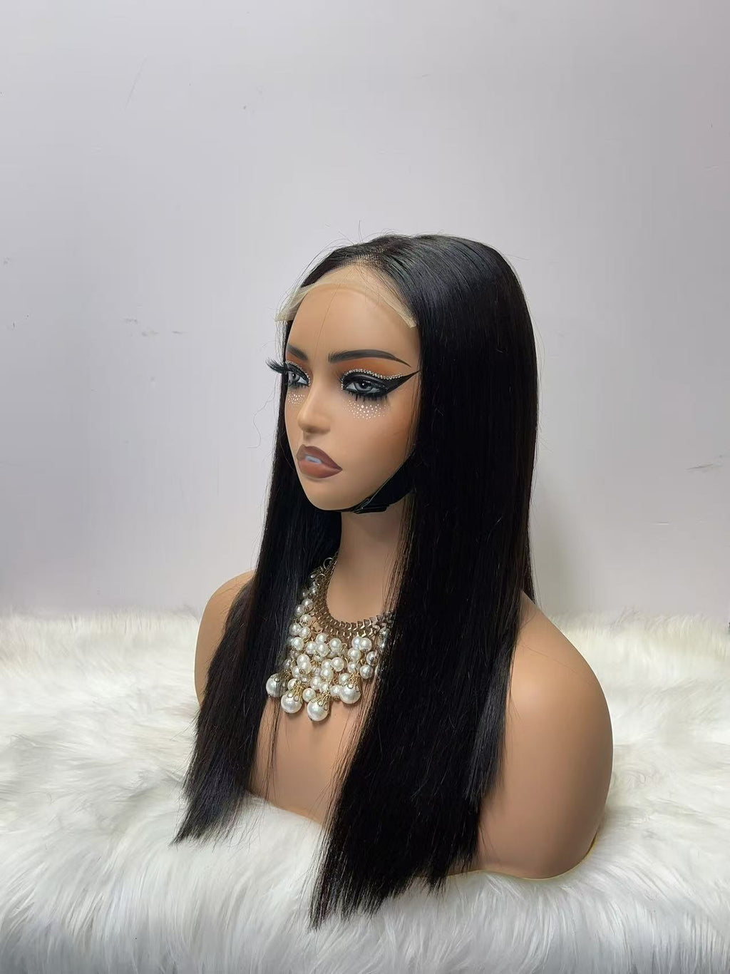 5x5 Lace Closure Super Double Drawn (SDD) Bone Straight Wig - 100% Virgin Human Hair
