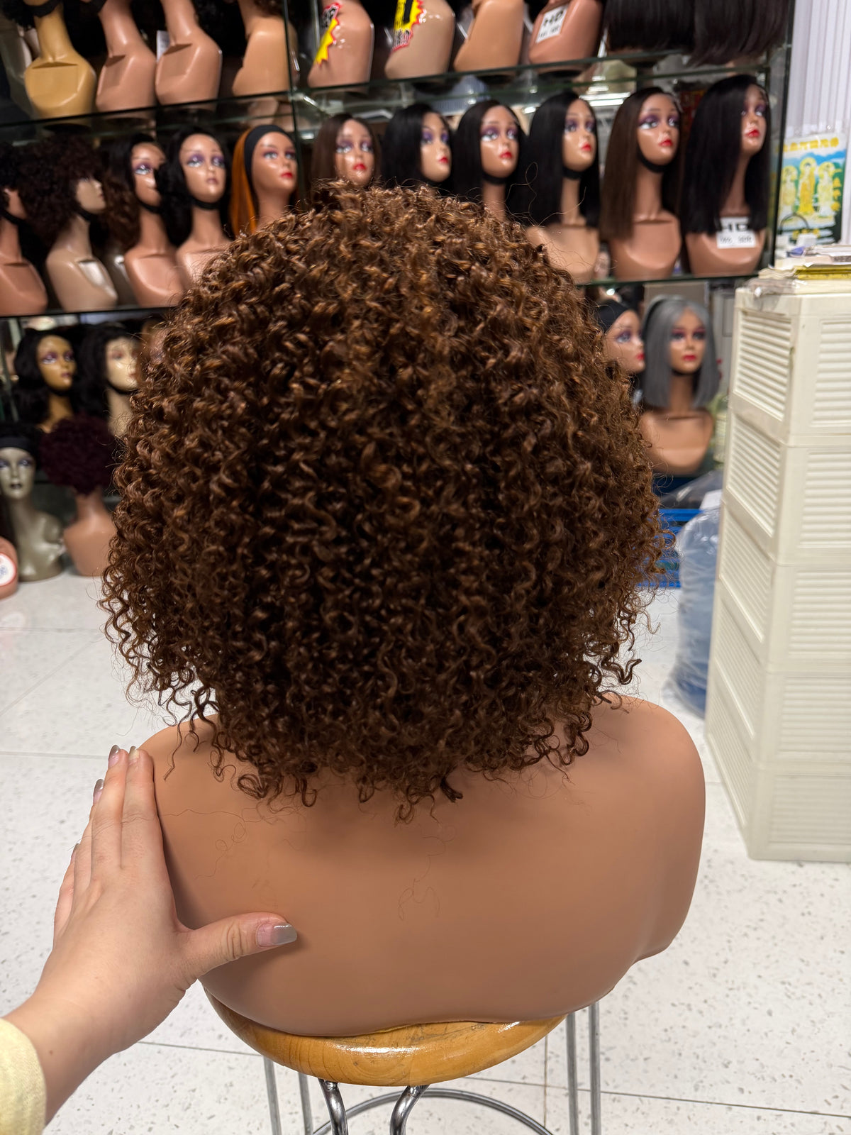 Silk Headband Kinky Curly Wig - 100% Virgin Remy Human Hair