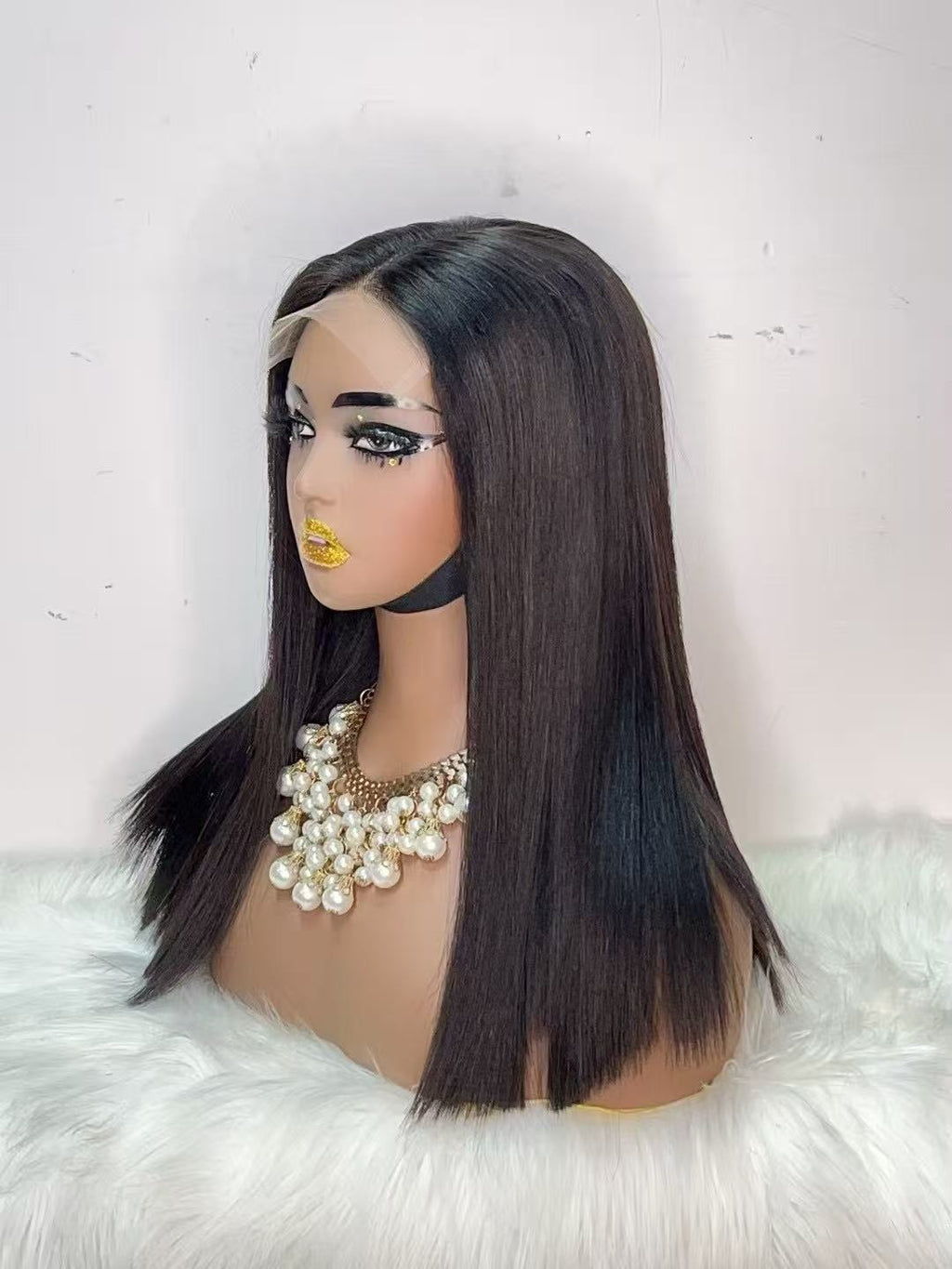 5x5 HD Lace Closure Super Double Drawn (SDD) Bone Straight Wig - 100% Virgin Remy Human Hair