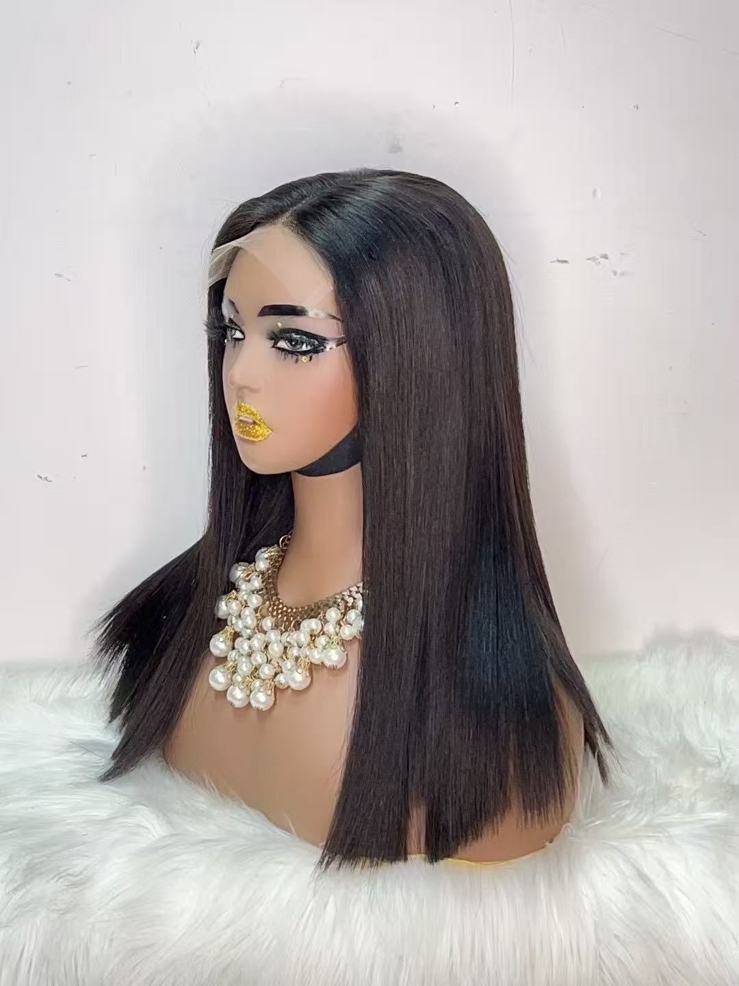 5x5 HD Lace Closure Super Double Drawn (SDD) Bone Straight Wig - 100% Virgin Remy Human Hair