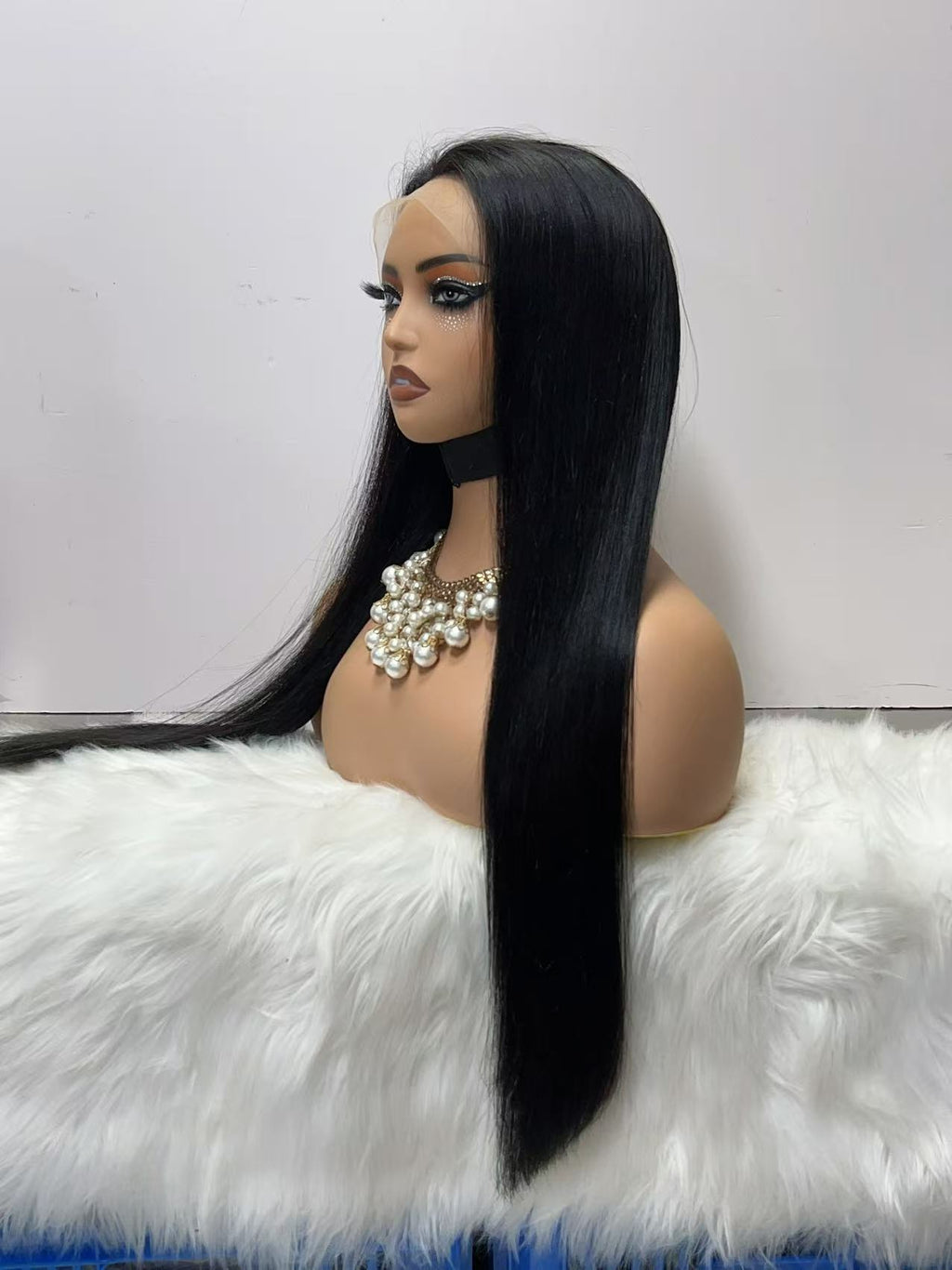 13x4 Lace Frontal Silky Straight Wig - Double Drawn Grade 1 100% Virgin Remy Human Hair