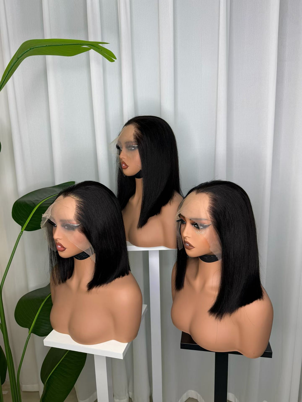 13x6 M Lagos Frontal Straight Bob Wig - Double Drawn 100% Virgin Remy Human Hair
