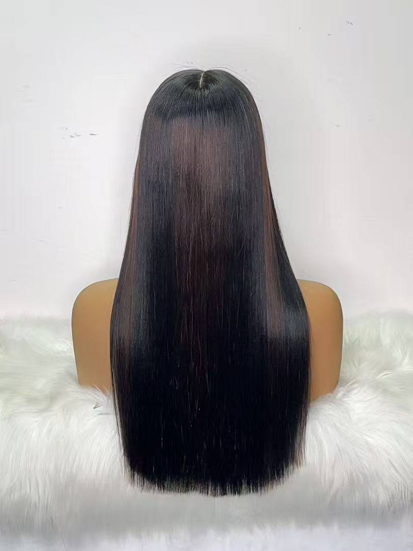 2x6 Lace Closure Super Double Drawn (SDD) Vietnamese Bone Straight Wig - 100% Virgin Human Hair