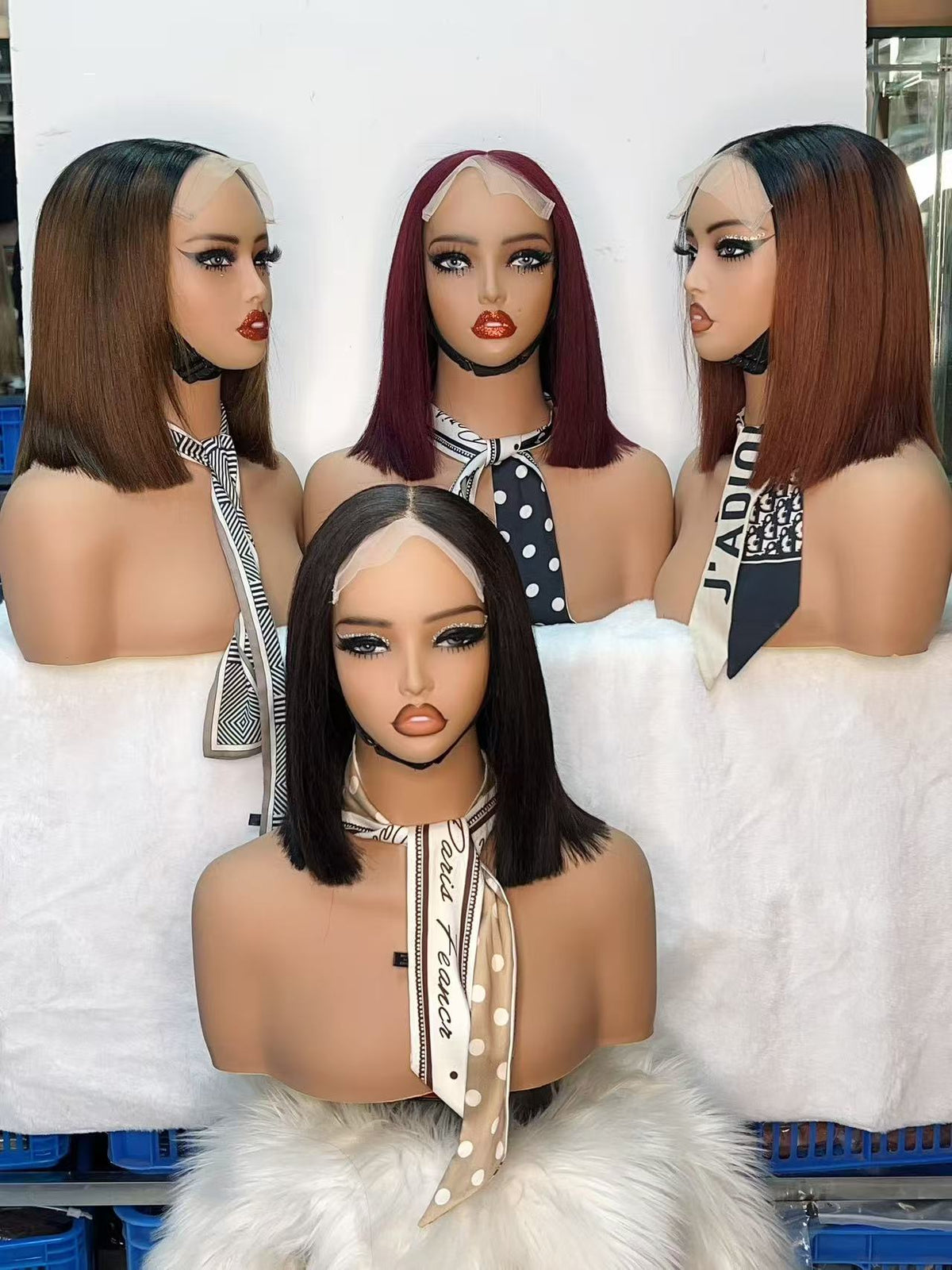 6x6 Lace Closure Super Double Drawn (SDD) Straight Bob Wig - 10 Inch 100% Virgin Hair