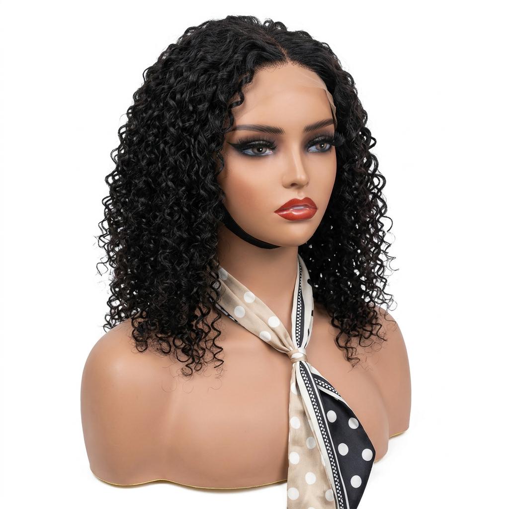 1B# 16 Inch Curly Wig