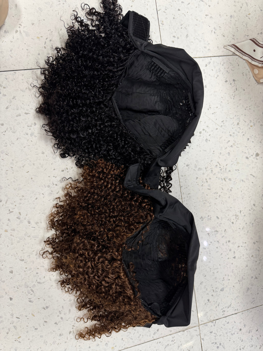 Silk Headband Kinky Curly Wig - 100% Virgin Remy Human Hair