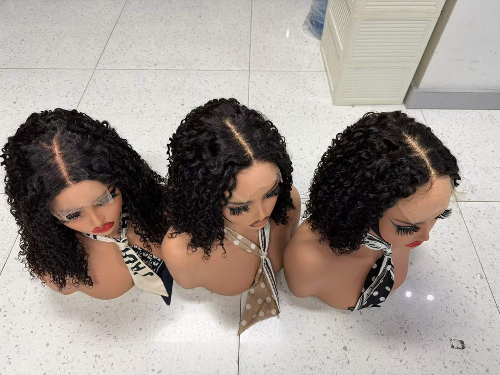 5x5 HD Lace Closure Curly Wig 100% Virgin Human Hair