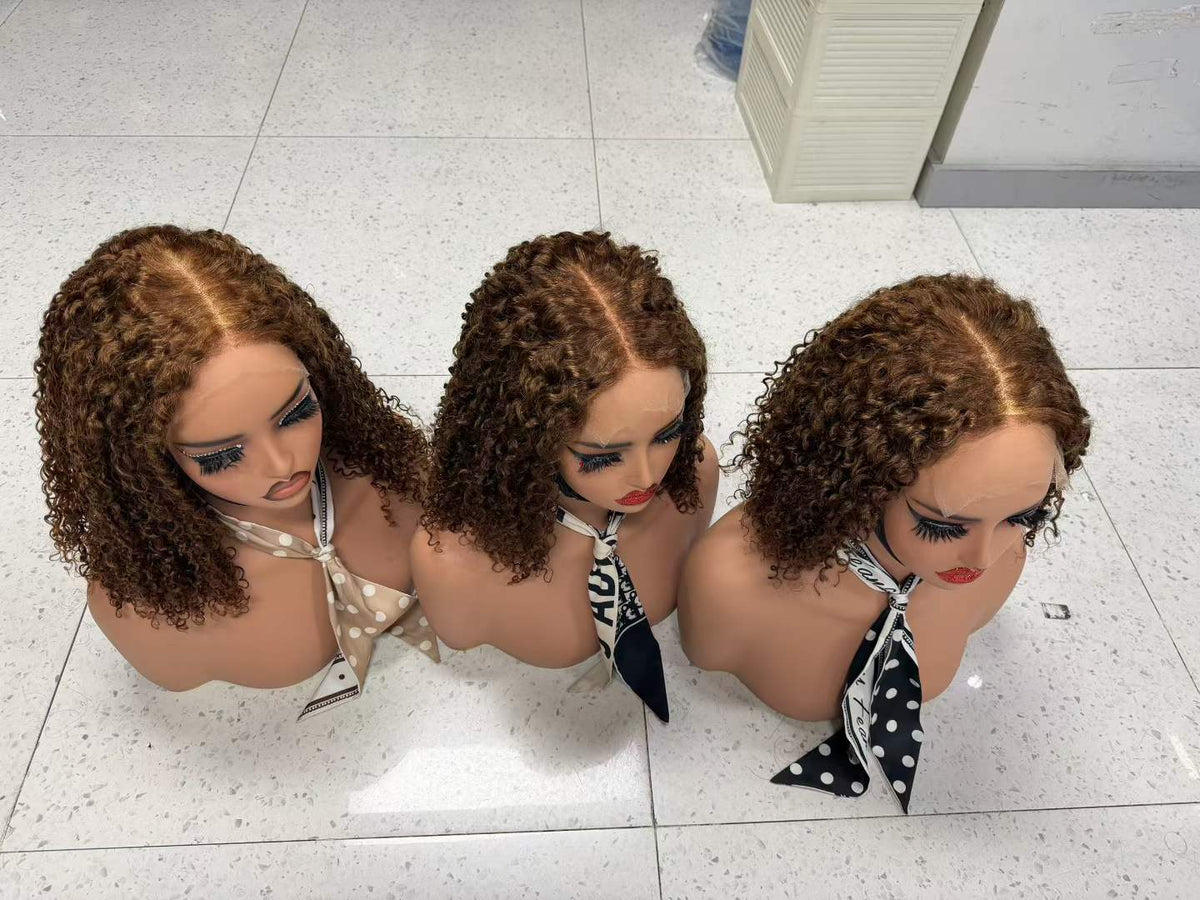 5x5 HD Lace Closure Curly Wig 100% Virgin Human Hair