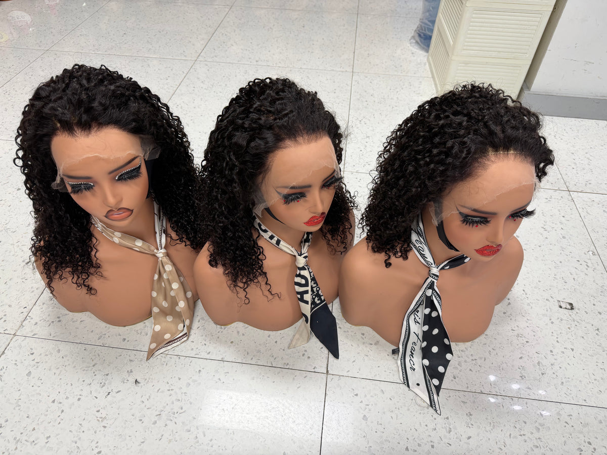 13x4 HD Lace Frontal Pixie Curl Wig - 100% Virgin Remy Human Hair