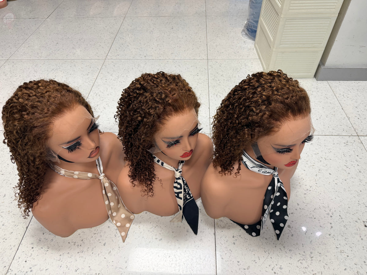 13x4 HD Lace Frontal Pixie Curl Wig - 100% Virgin Remy Human Hair