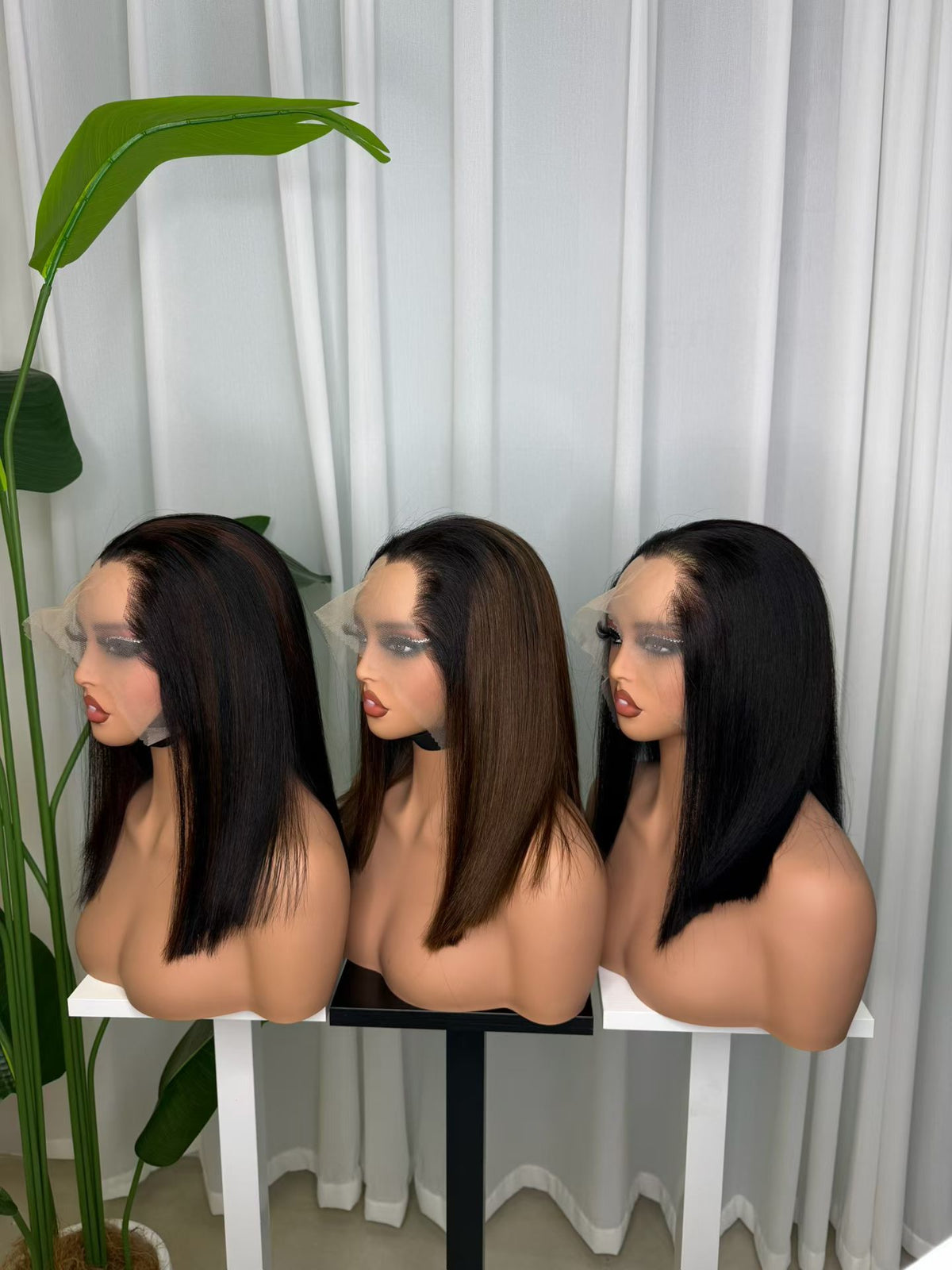 13x6 M Lagos Frontal Straight Bob Wig - Double Drawn 100% Virgin Remy Human Hair