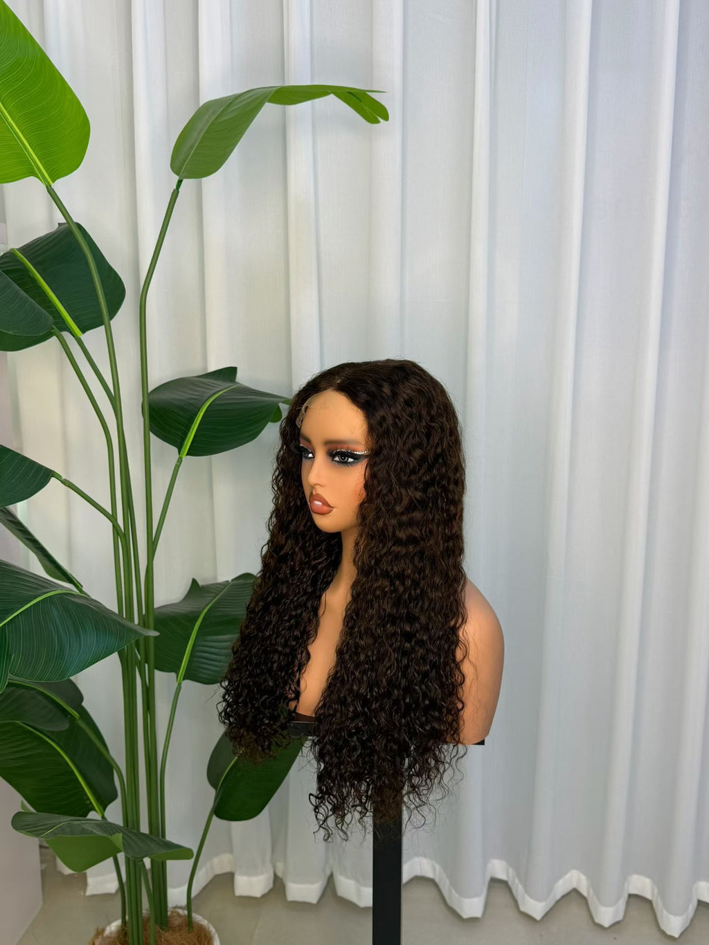 5x5 HD Lace Closure Water Wave Wig 24" 100% Virgin Human Hair