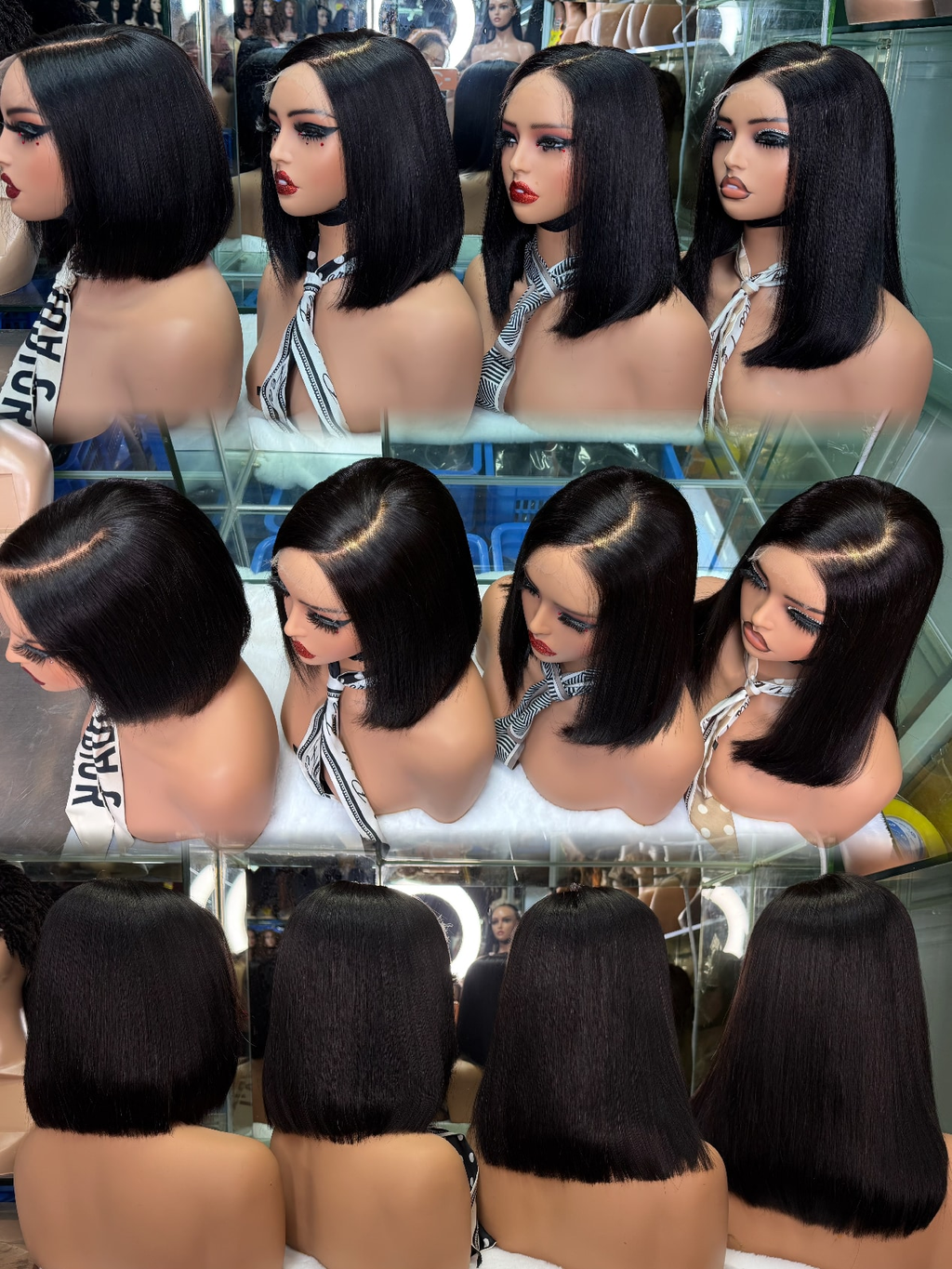5x5 HD Lace Straight Bob Wig - 13A Super Double Drawn 100% Raw Vietnamese Virgin Hair