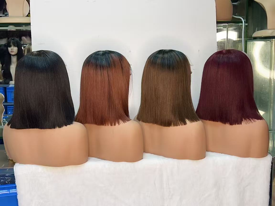6x6 Lace Closure Super Double Drawn (SDD) Straight Bob Wig - 10 Inch 100% Virgin Hair