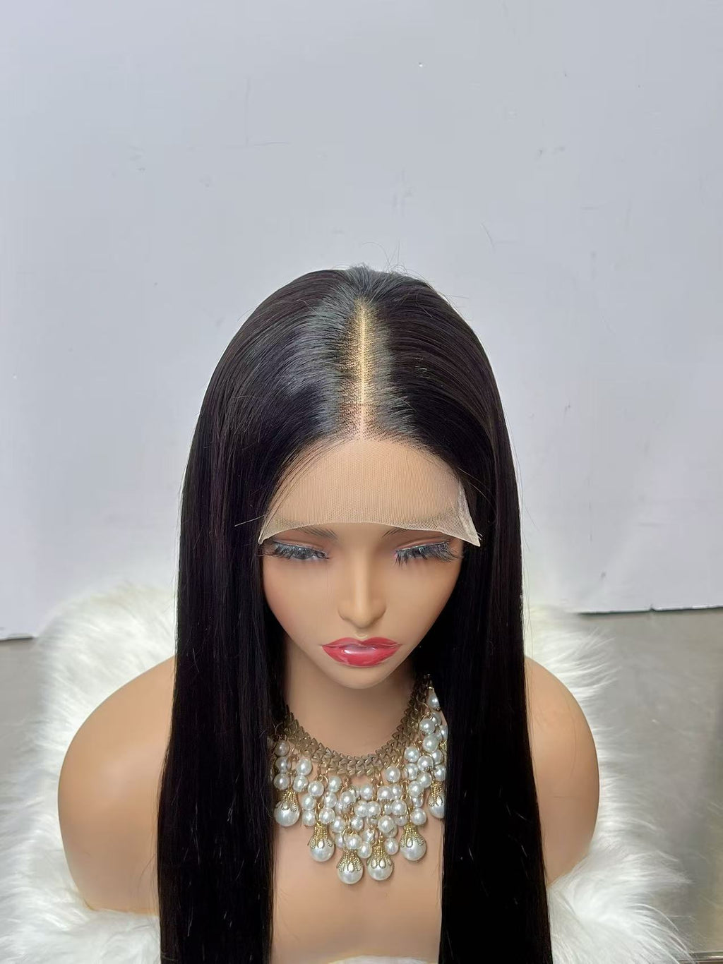 5x5 Lace Closure Super Double Drawn (SDD) Bone Straight Wig - 100% Virgin Human Hair