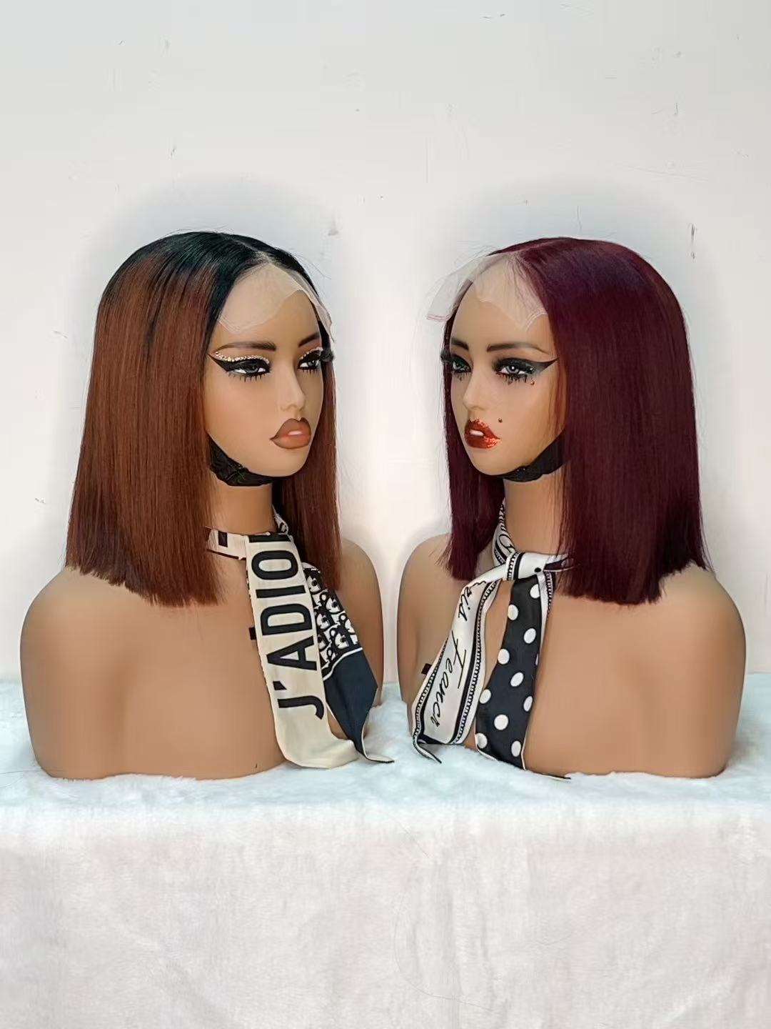 6x6 Lace Closure Super Double Drawn (SDD) Straight Bob Wig - 10 Inch 100% Virgin Hair