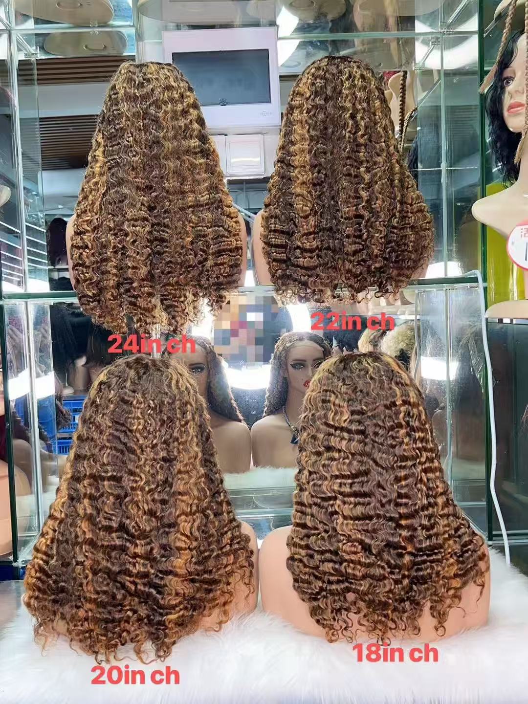 5x5 Lace Closure Burmese Curly Human Hair Wig - 100% Virgin Hair