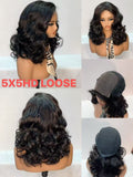 5x5 HD Lace Closure Loose Wave Curly Wig - 100% Virgin Remy Human Hair