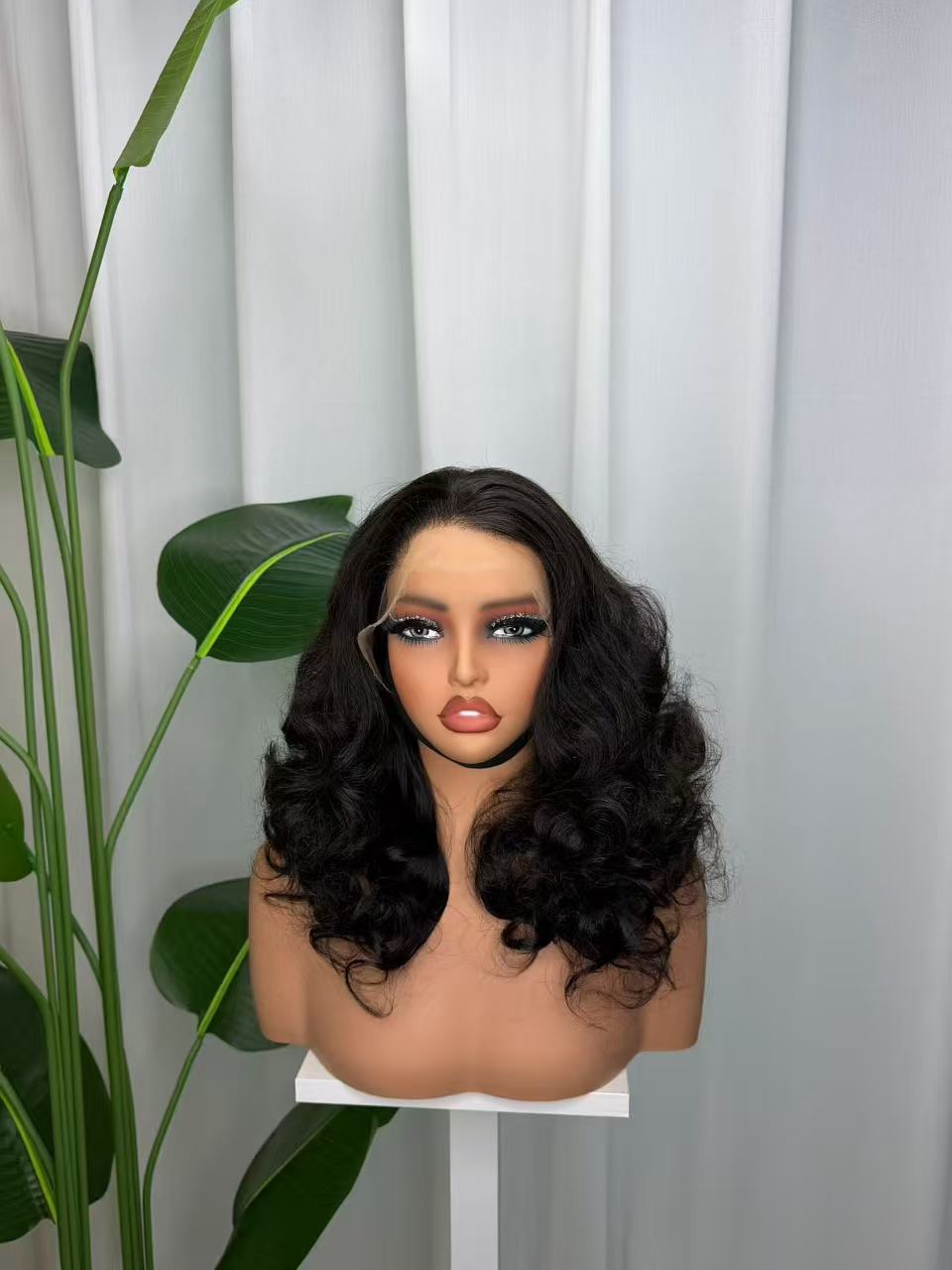 13x4 HD Lace Frontal Bouncy Barrel Curl Wig - 22 Inch 100% Virgin Remy Human Hair