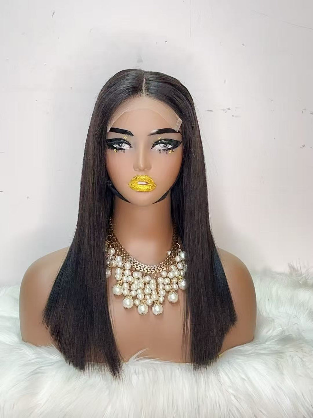 5x5 HD Lace Closure Super Double Drawn (SDD) Bone Straight Wig - 100% Virgin Remy Human Hair