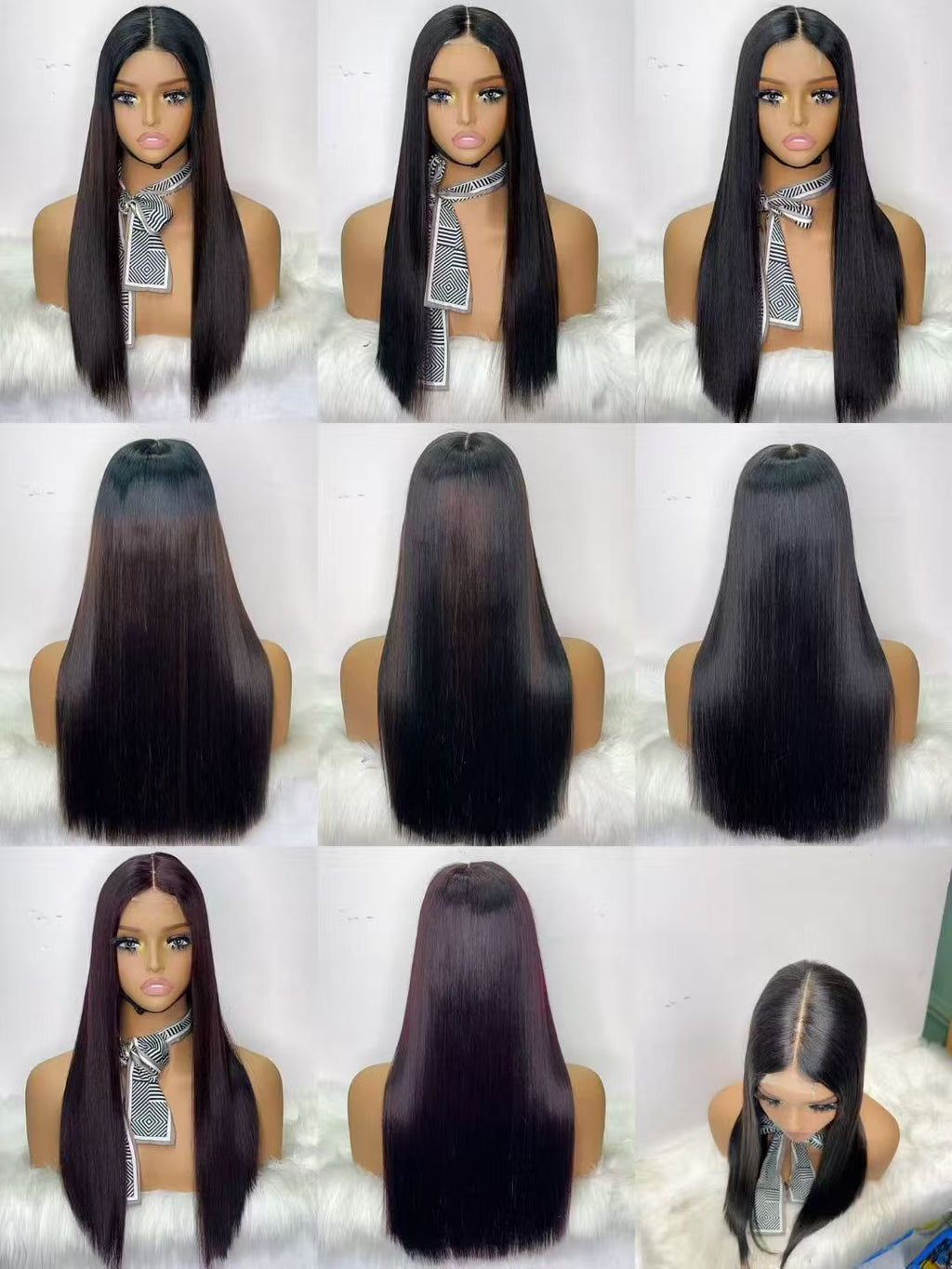 2x6 Lace Closure Super Double Drawn (SDD) Vietnamese Bone Straight Wig - 100% Virgin Human Hair
