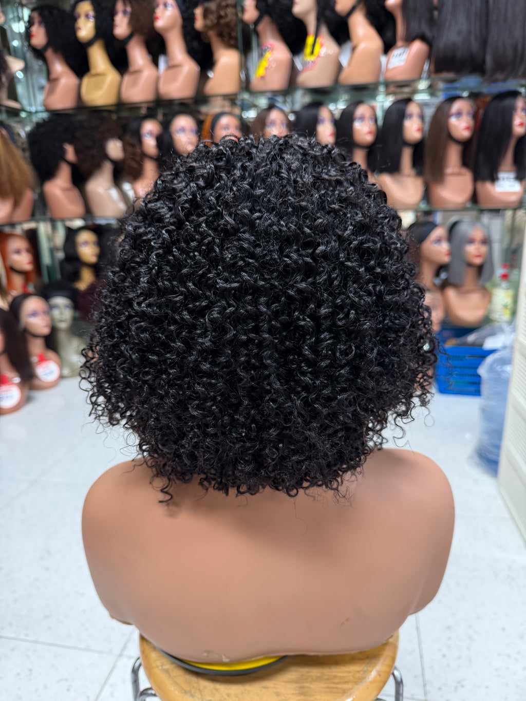 Silk Headband Kinky Curly Wig - 100% Virgin Remy Human Hair