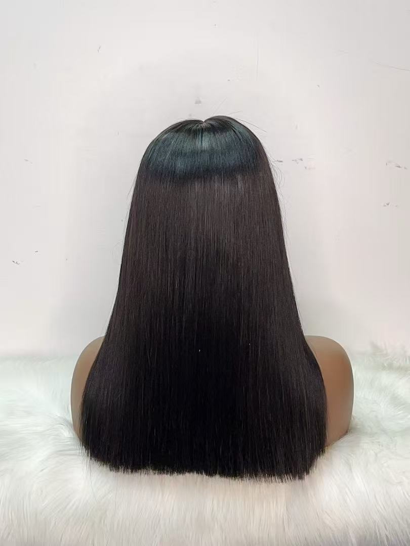 5x5 HD Lace Closure Super Double Drawn (SDD) Bone Straight Wig - 100% Virgin Remy Human Hair