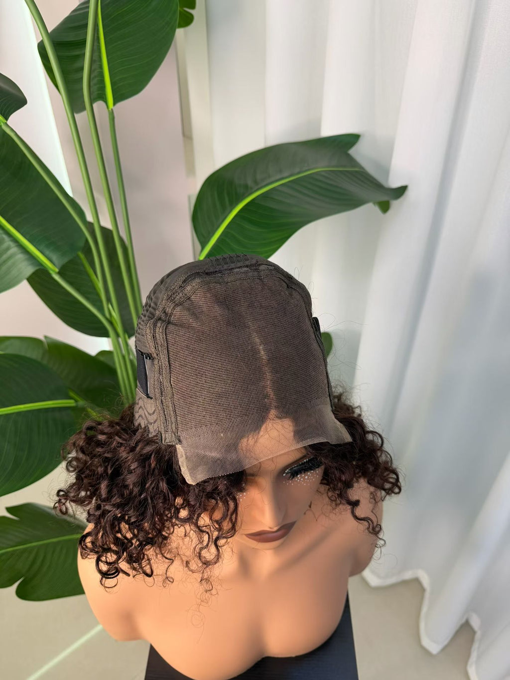 5x5 Lace Closure Short Curly Bob Wig 300g 12 Inch 100% Virgin Human Hair
