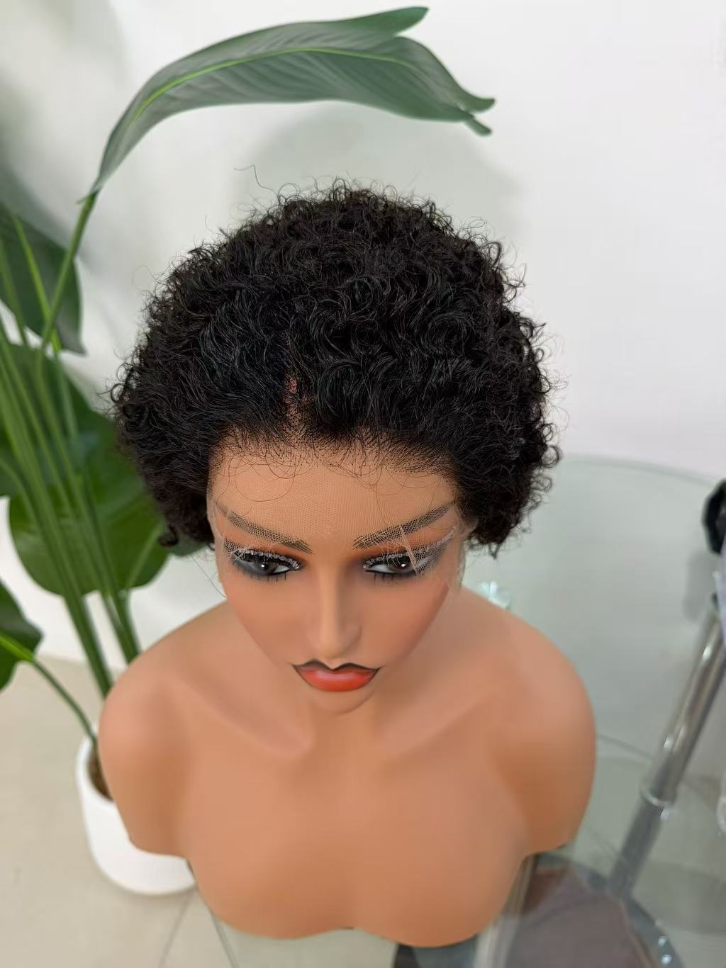 13x4 HD Lace Frontal Short Pixie Curl Wig - 100% Virgin Remy Human Hair