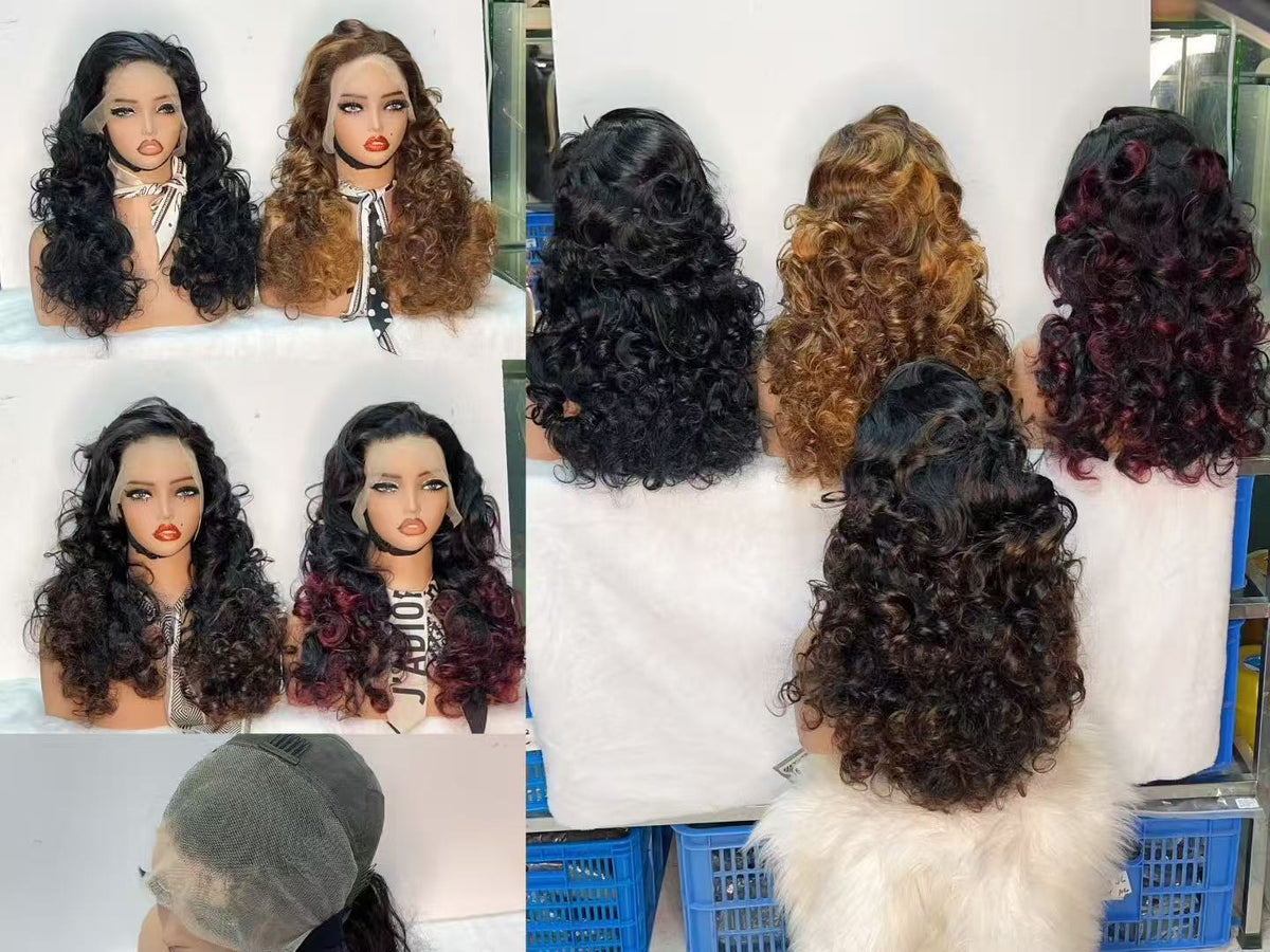 13x4 Lace Frontal Loose Spiral Curly Wig - 100% Virgin Hair