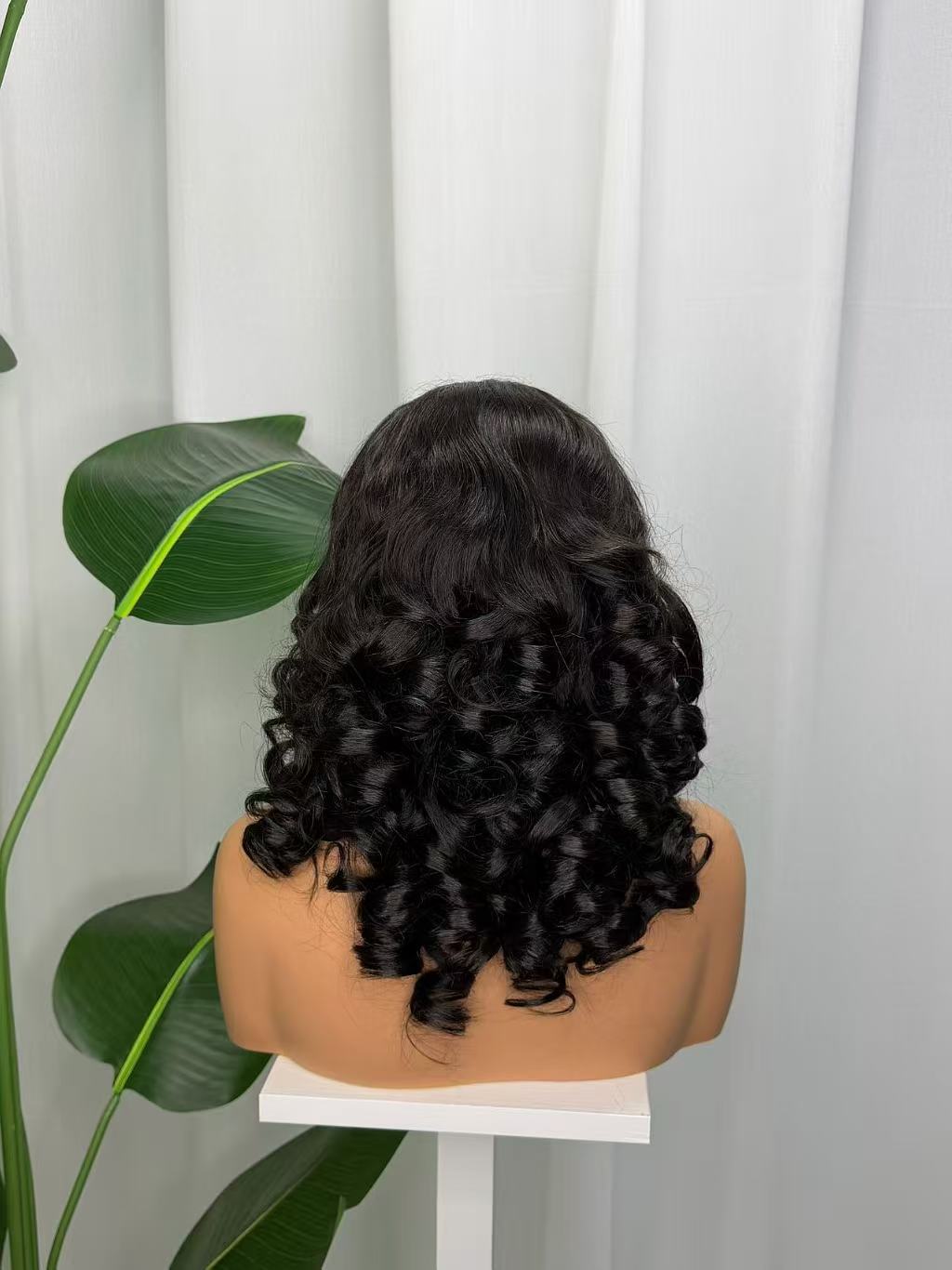 13x4 HD Lace Frontal Bouncy Barrel Curl Wig - 22 Inch 100% Virgin Remy Human Hair