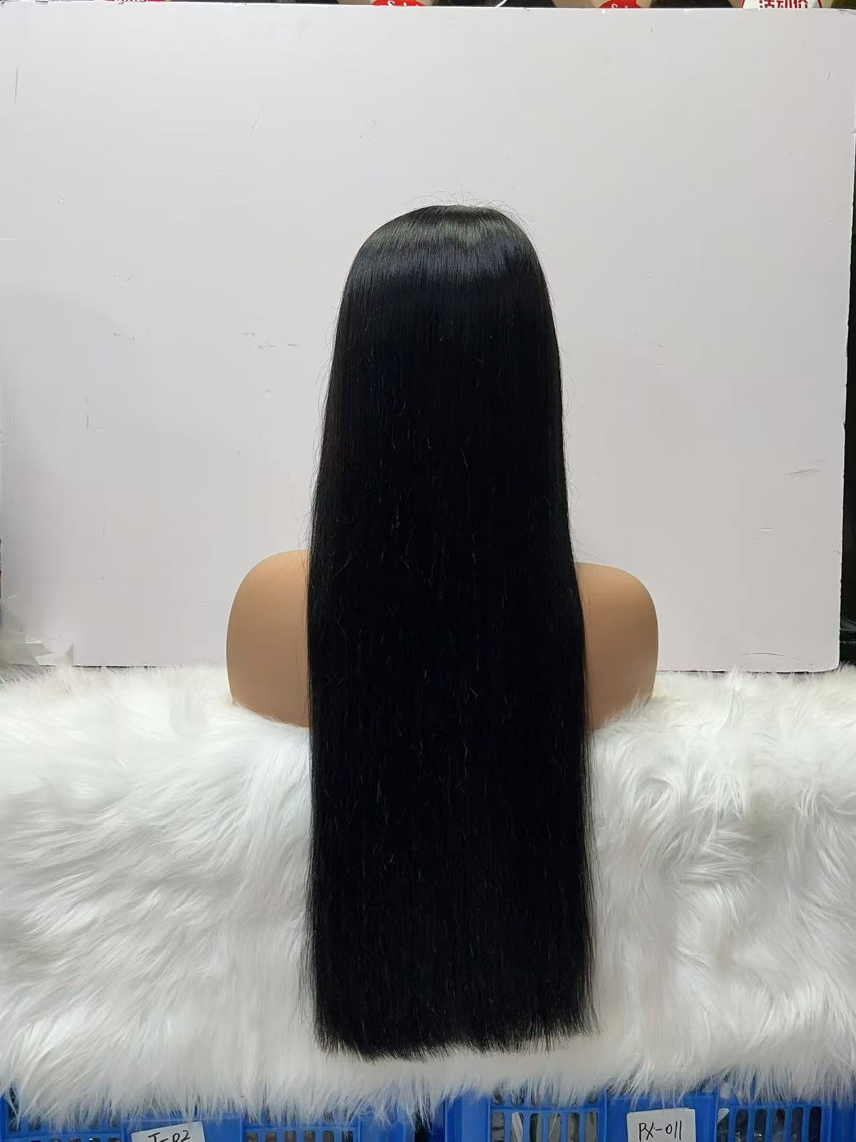 13x4 Lace Frontal Silky Straight Wig - Double Drawn Grade 1 100% Virgin Remy Human Hair