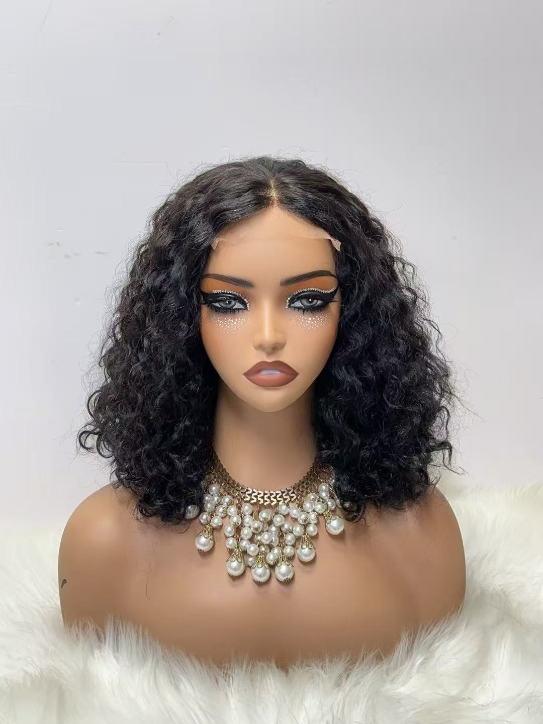 4x4 Lace Closure Short Curly Bob Wig - 255g Heavy Density 100% Virgin Human Hair