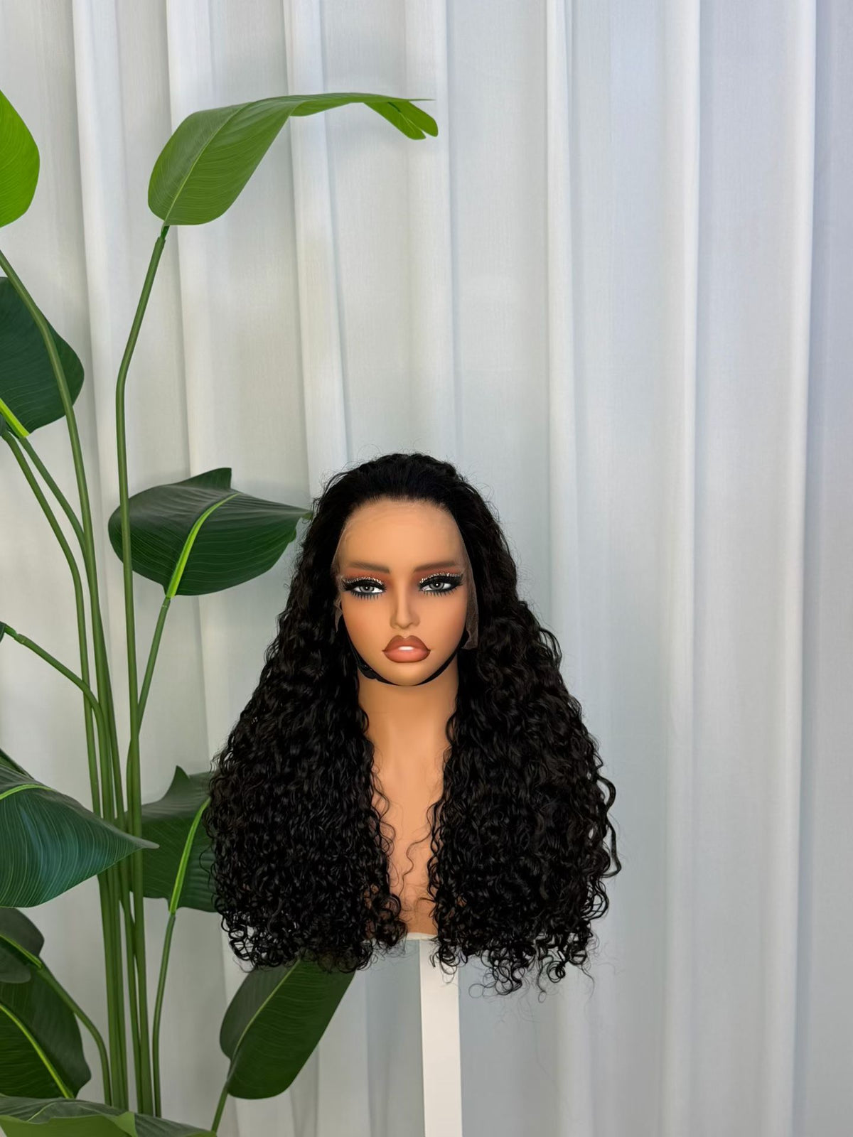 13x4 HD Lace Frontal Curly Wig - 24 Inch 100% Virgin Remy Human Hair (Pixie Curl / Burmese / Water Wave)