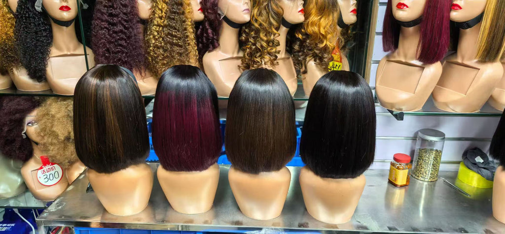 Super Double Drawn (SDD) Silk Headband Straight Bob Wig - 100% Virgin Hair