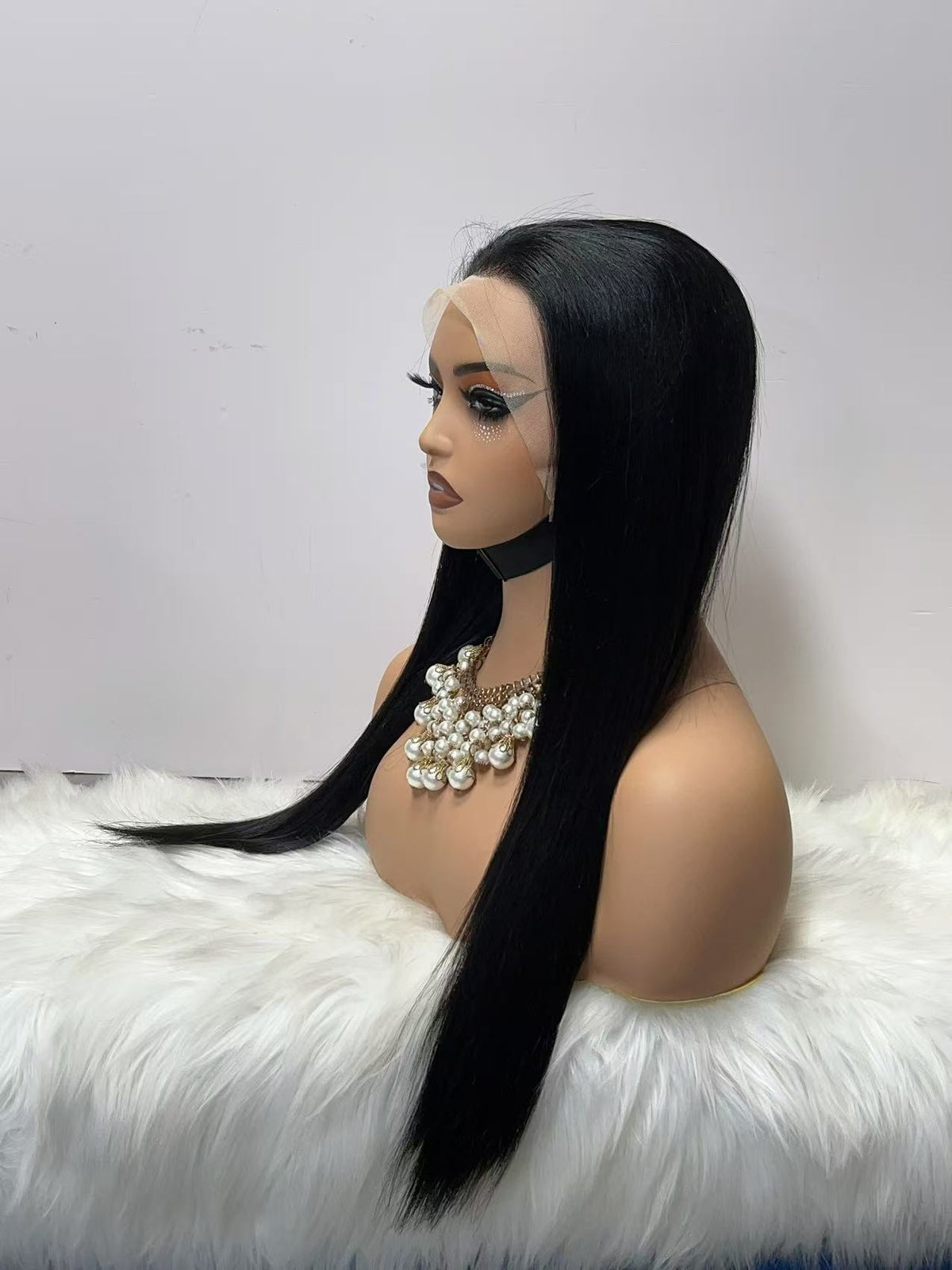 13x4 Lace Frontal Silky Straight Wig - Double Drawn Grade 1 100% Virgin Remy Human Hair