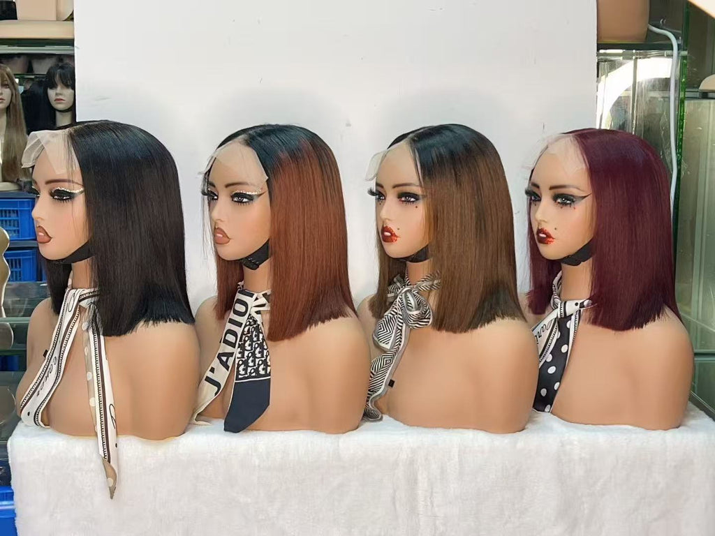 6x6 Lace Closure Super Double Drawn (SDD) Straight Bob Wig - 10 Inch 100% Virgin Hair