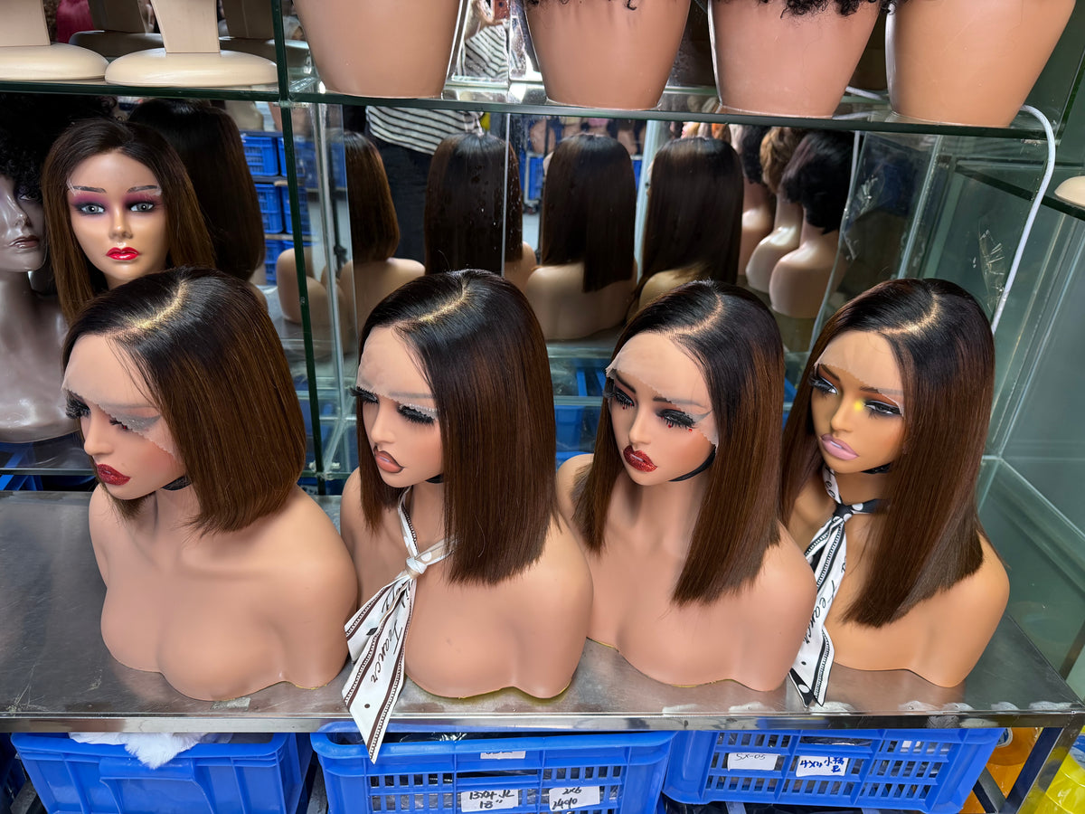 9x6 Lace Closure Super Double Drawn (SDD) Straight Bob Wig - 100% Virgin Remy Human Hair