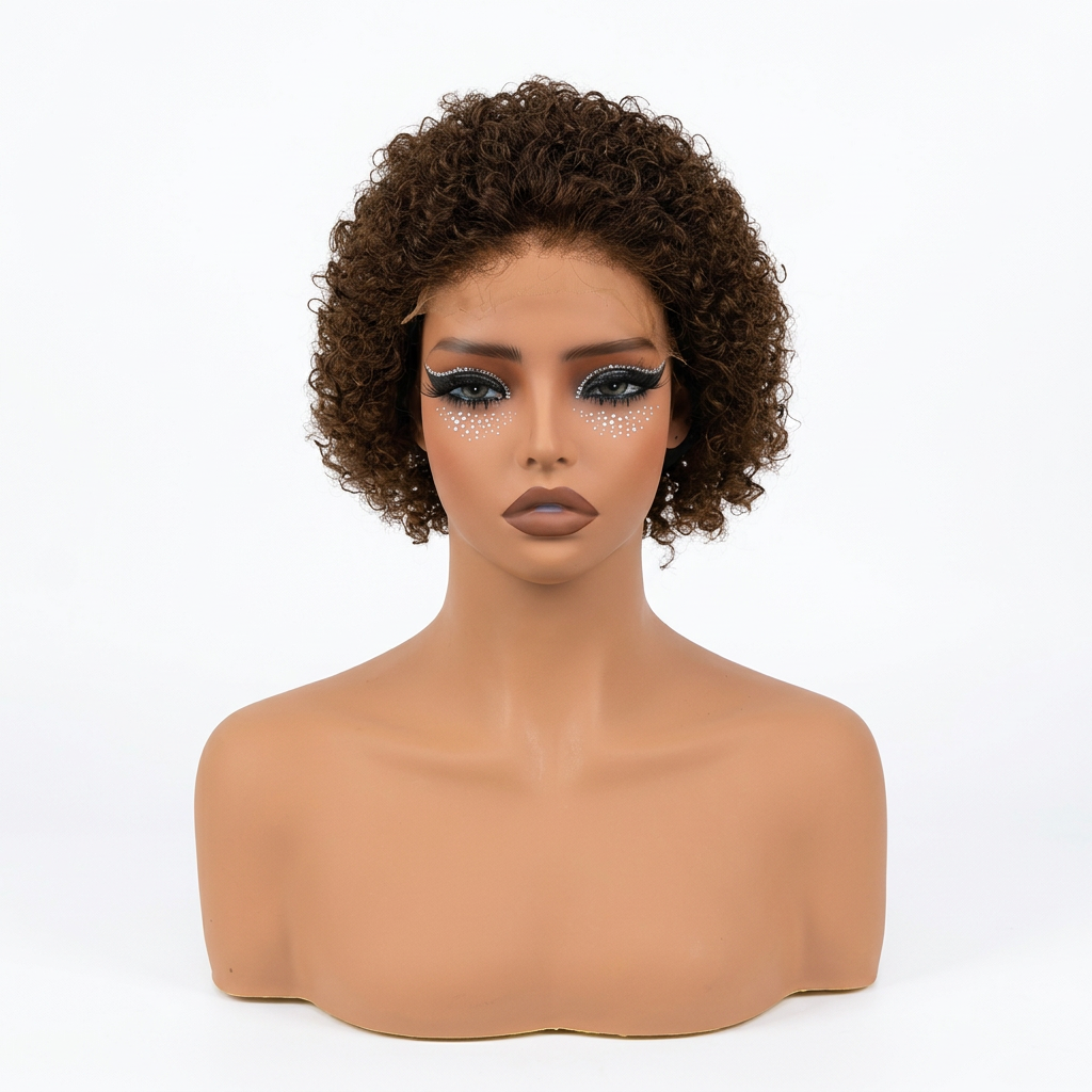 Brown Curly Wig