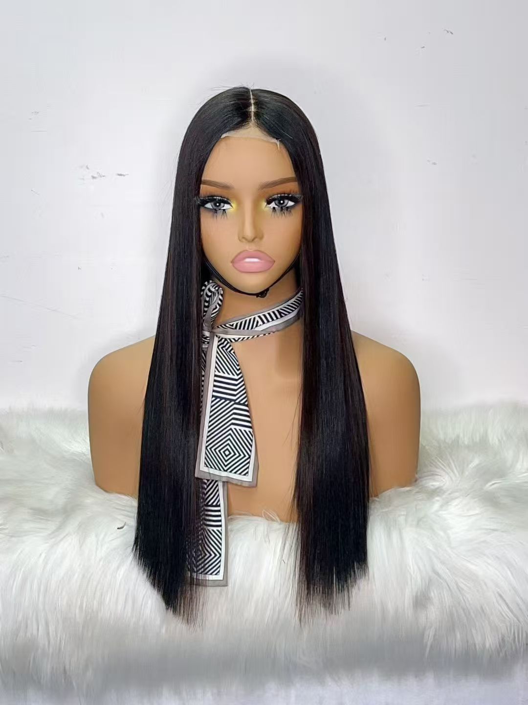 2x6 Lace Closure Super Double Drawn (SDD) Vietnamese Bone Straight Wig - 100% Virgin Human Hair