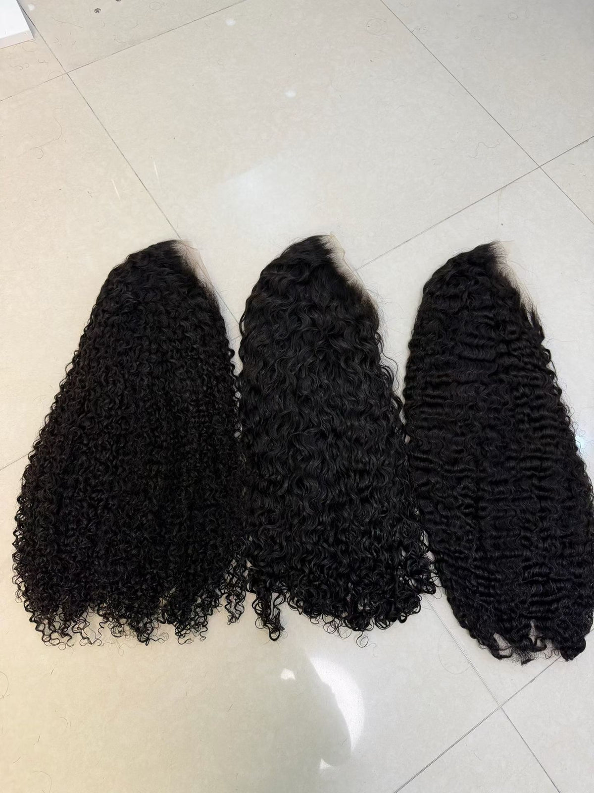 13x4 HD Lace Frontal Curly Wig - 24 Inch 100% Virgin Remy Human Hair (Pixie Curl / Burmese / Water Wave)