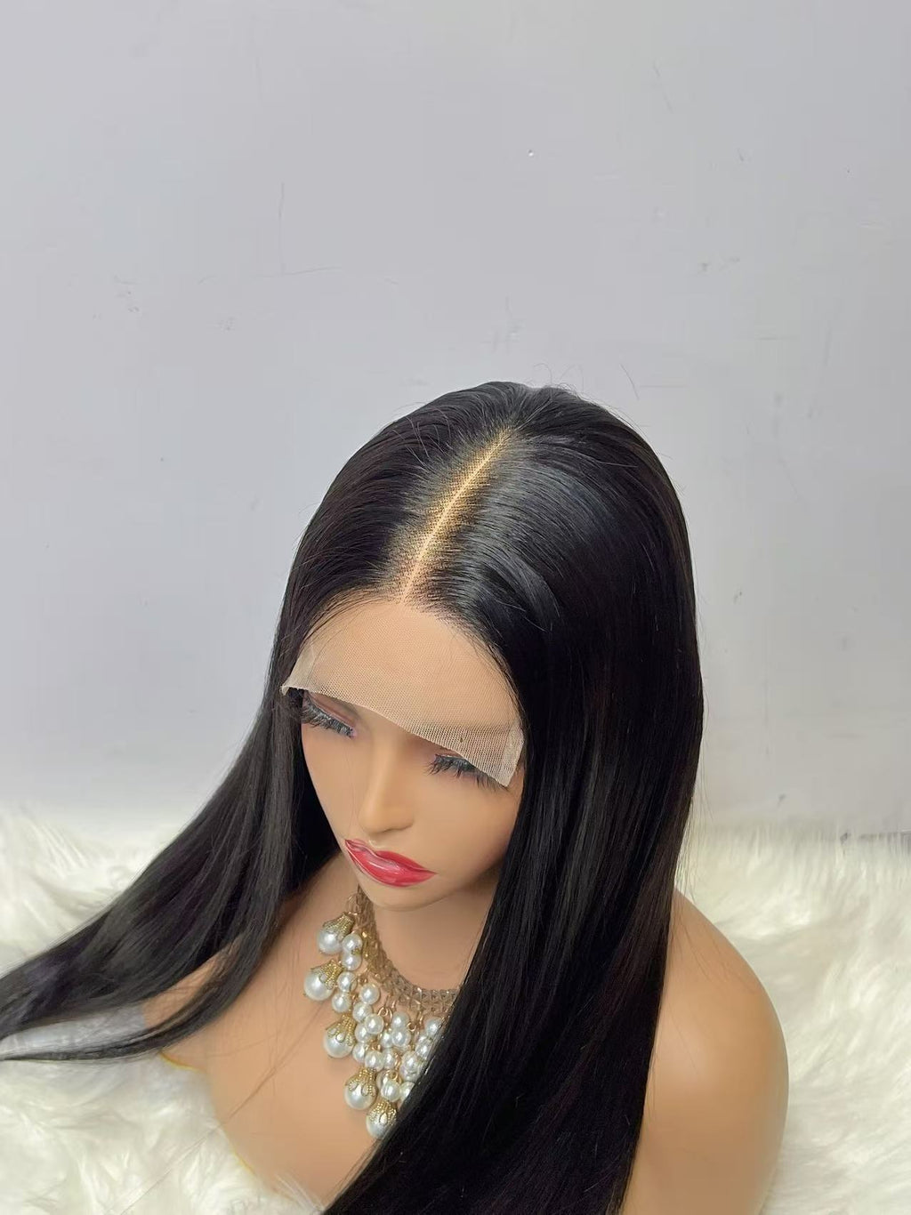 5x5 Lace Closure Super Double Drawn (SDD) Bone Straight Wig - 100% Virgin Human Hair