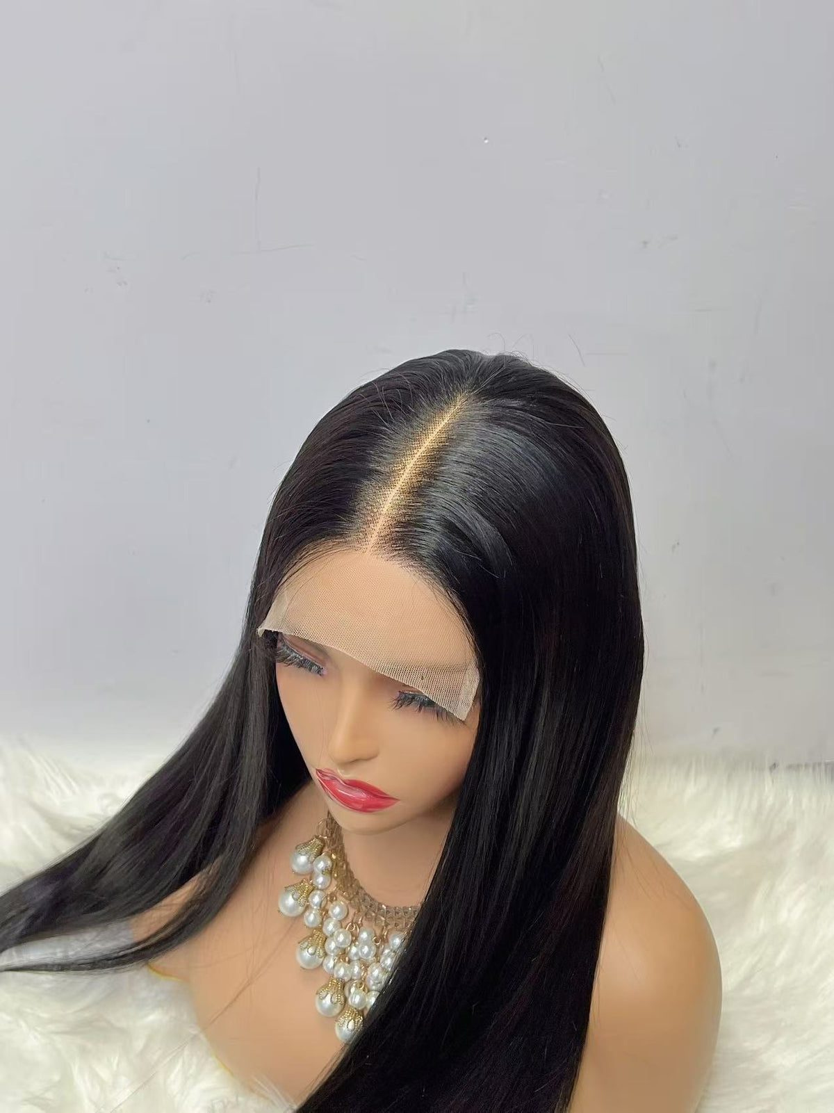 5x5 Lace Closure Super Double Drawn (SDD) Bone Straight Wig - 100% Virgin Human Hair