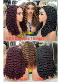 5x5 Lace Closure Burmese Curly Human Hair Wig - 100% Virgin Hair