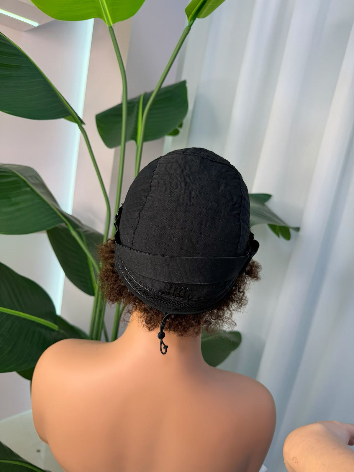 100% Human Hair Short Afro Kinky Curly 4x4 Lace Closure Wig - 905 Afro