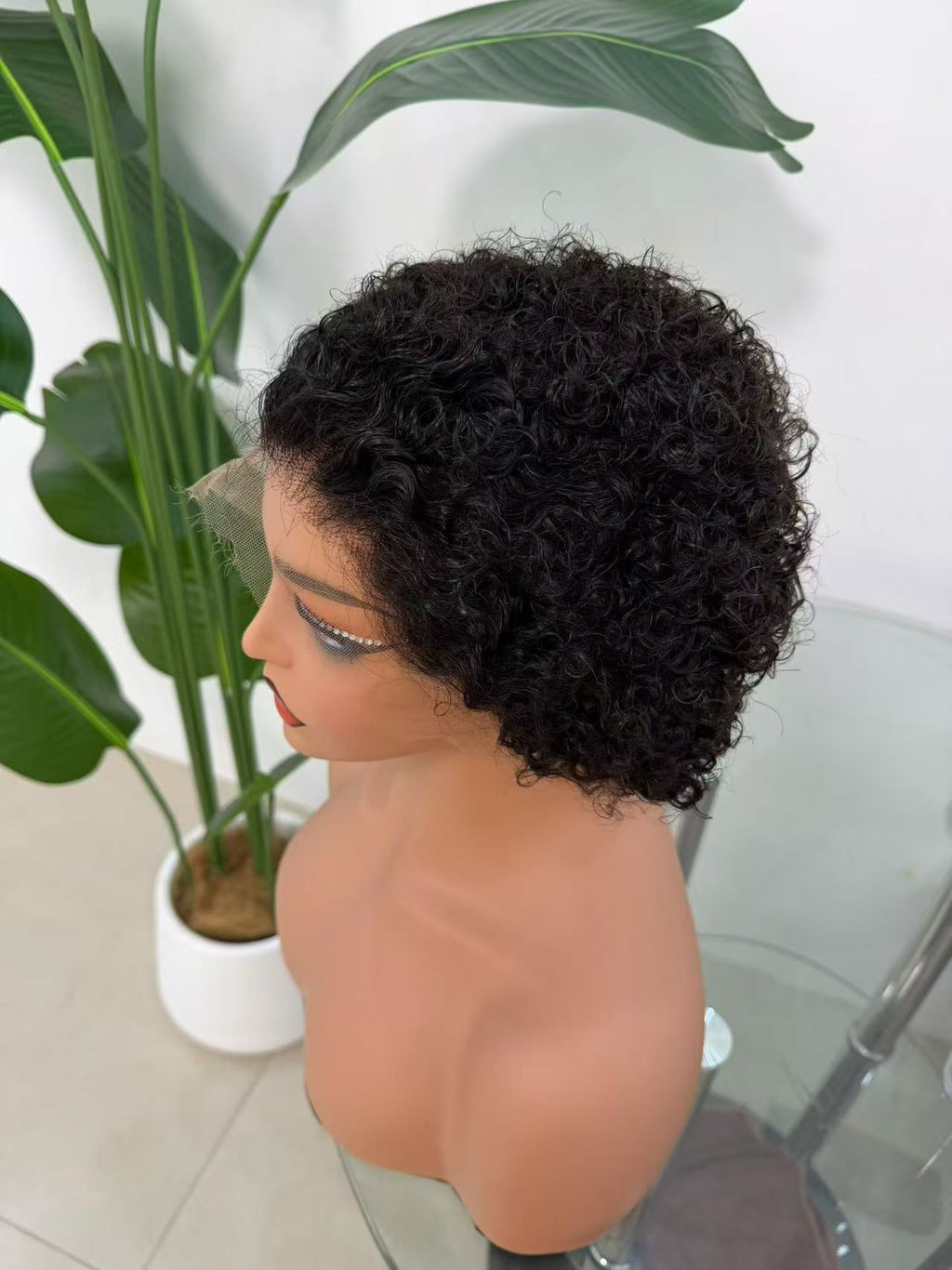 13x4 HD Lace Frontal Short Pixie Curl Wig - 100% Virgin Remy Human Hair