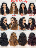 13x4 Lace Frontal Loose Spiral Curly Wig - 100% Virgin Hair